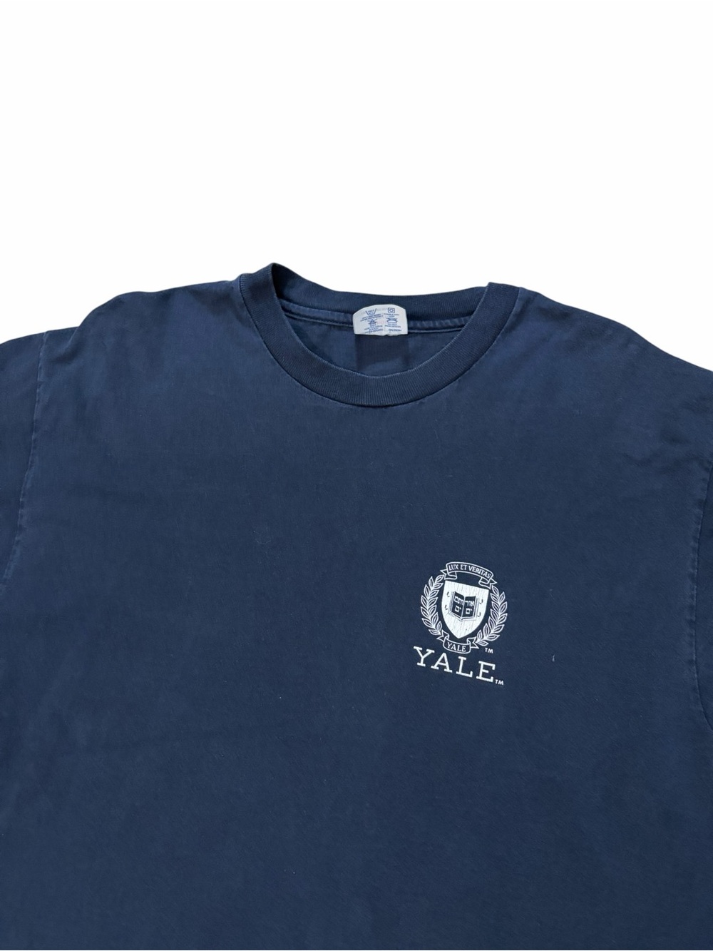 VTG 90s Champion Yale University Crest Logo Shirt Men’s Large Navy Blue